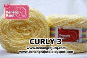 benang rajut limited CURLY  3 - KUNING PASTEL