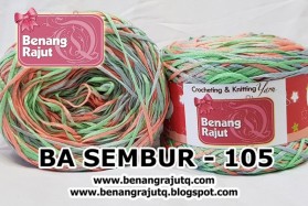 benang rajut wearable BA SEMBUR 105 - BENANG ARKILIK / BENANG PITA 105