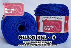 benang rajut - NILON KCL - 9 (ELEKTRIK BLUE)