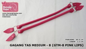 GAGANG TAS MEDIUM - 8  (GTM-8 PINK LIPS)