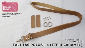 TALI TAS POLOS 4 (TTP 4 CARAMEL) - 120cm x 3cm benang rajut q