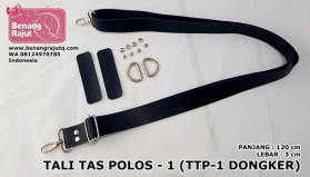 TALI TAS POLOS 1 (TTP 1 DONGKER) - 120cm x 3cm benang rajut q