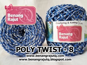 POLY TWIST - 08 (biru + putih)