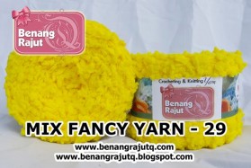 benang rajut limited MIX FANCY YARN 29 - KUNING