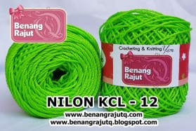 benang rajut - NILON KCL - 12 (BRIGHT GREEN)