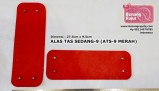 ALAS TAS SEDANG - 09 (RED) - 27.5cm x 9.5cm