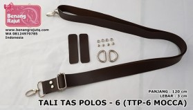 TALI TAS POLOS 6 (TTP 6 CHOHO BLACK) - 120cm x 3cm benang rajut q