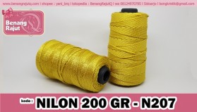benang rajut NILON CONES - N207 GOLD