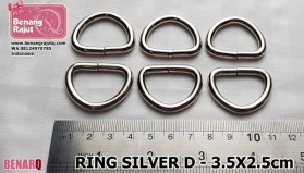 RING BESI SILVER D TEBAL 2.5cm