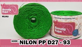 benang rajut - NILON PP D27 - 93 (HIJAU)